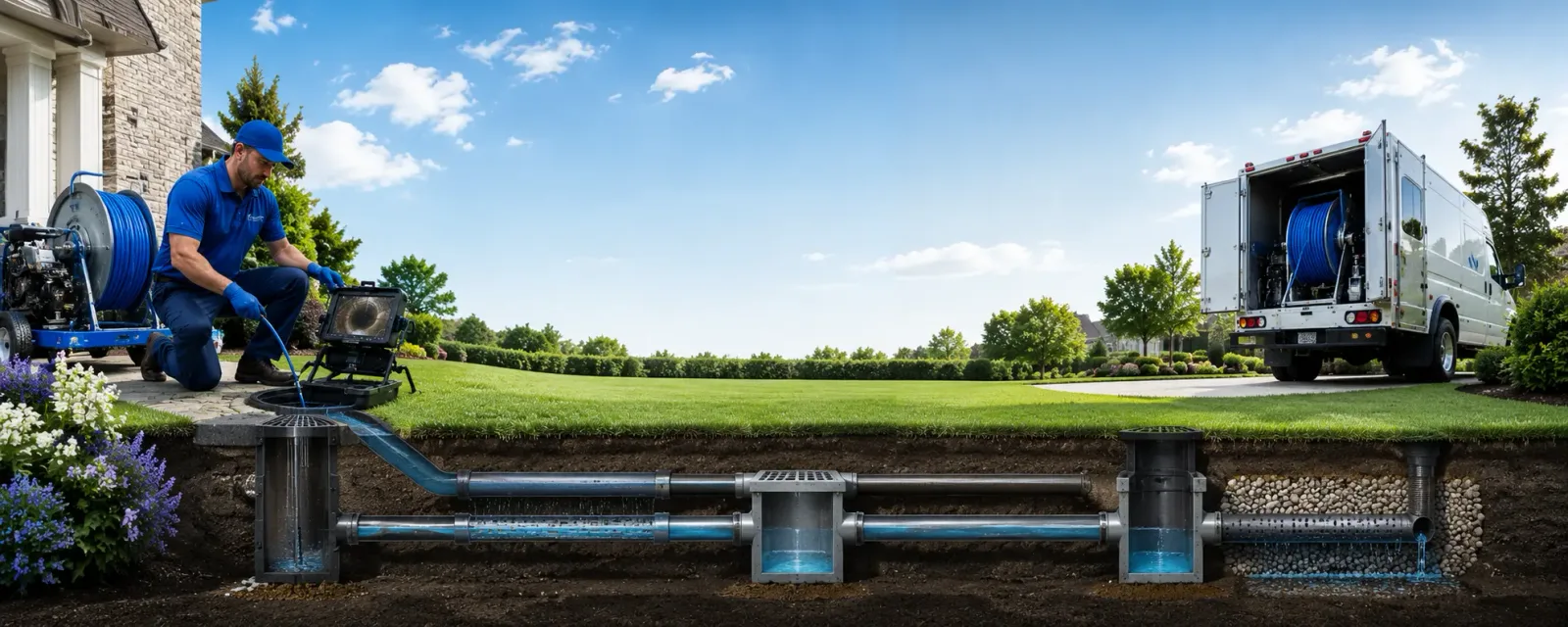 Outdoor drain cleaning information for Derby, KS